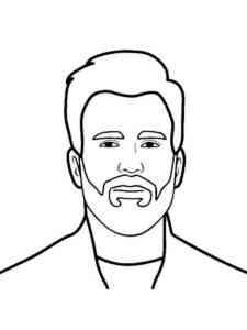 Chris Evans 6 coloring page
