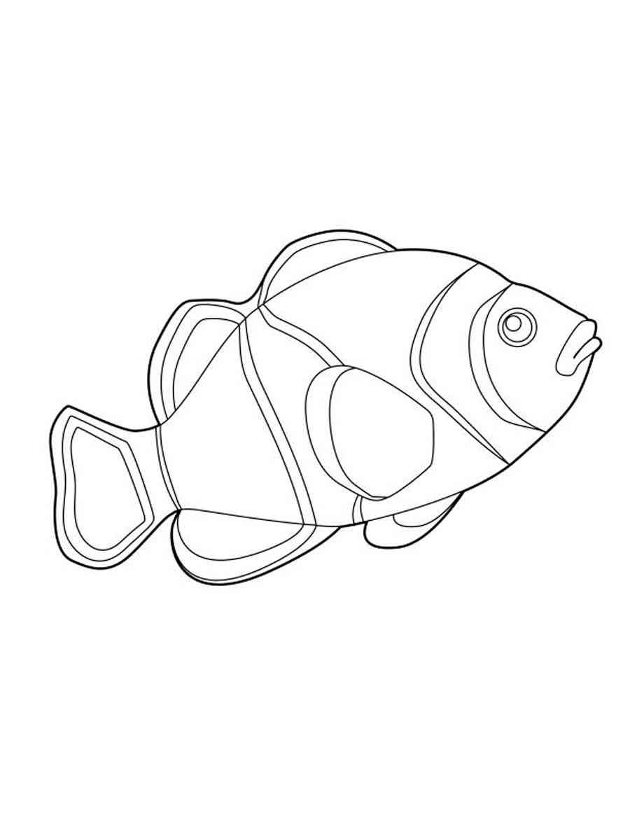 Small Clownfish coloring page