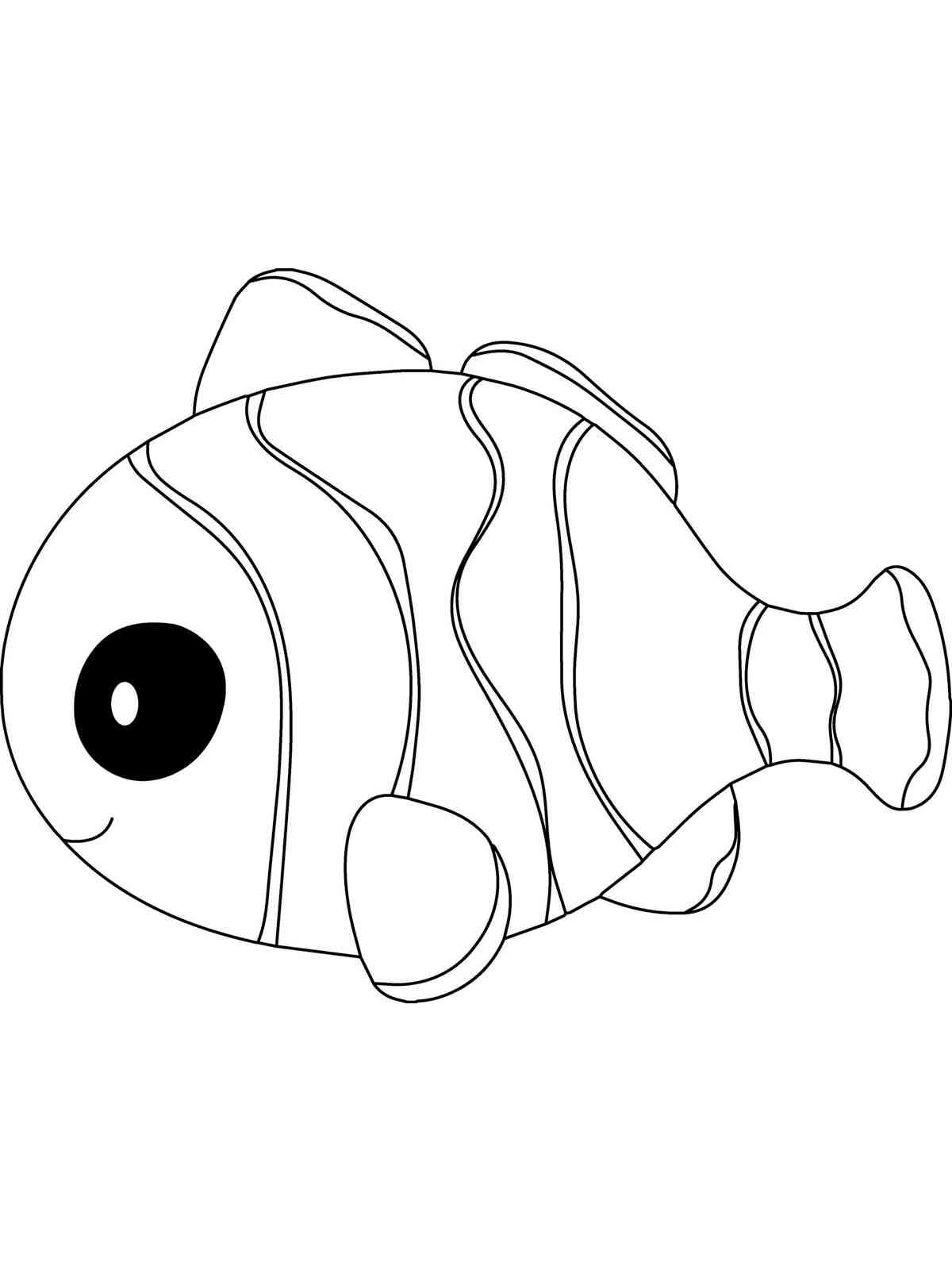 Clownfish 2 coloring page