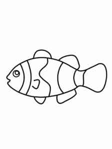 Clownfish 4 coloring page