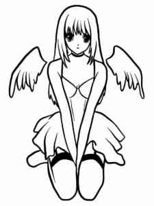 Misa with wings coloring page