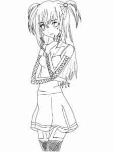 Misa from Death Note coloring page