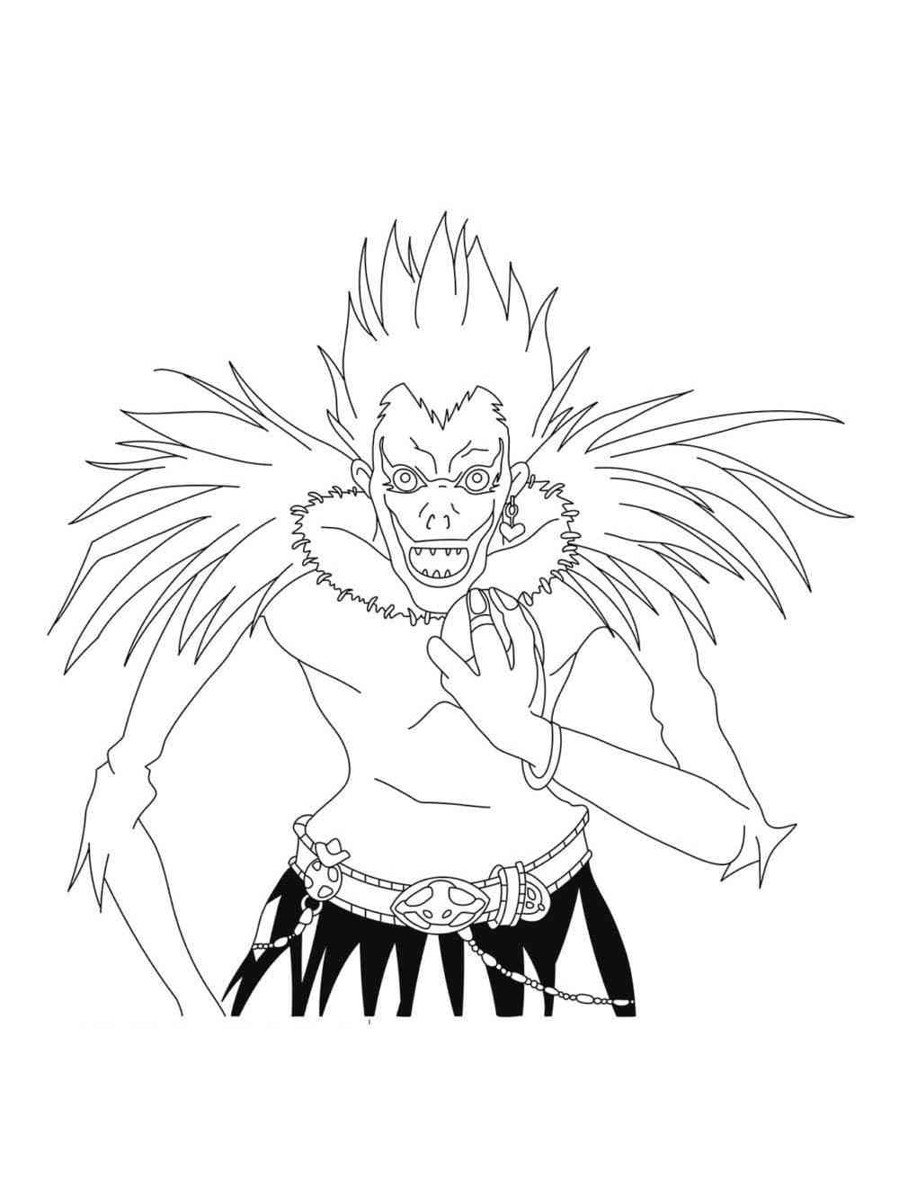 Ryuk from Death Note coloring page