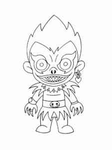 Chibi Ryuk from Death Note coloring page