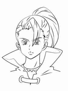 Jericho from 7 Deadly Sins coloring page