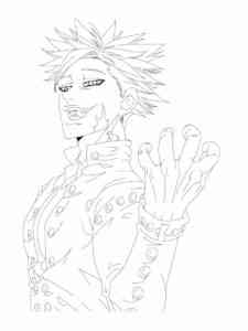 Ban from 7 Deadly Sins coloring page