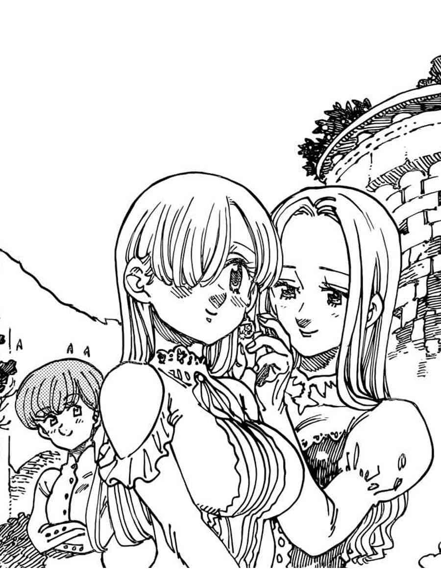 Anime Seven Deadly Sins coloring page