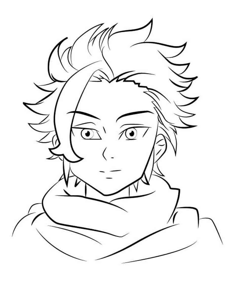 Arthur Pendragon from Seven Deadly Sins coloring page