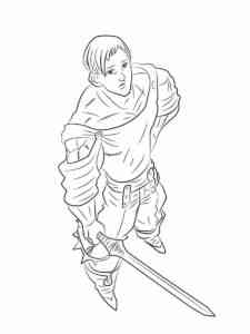 Escanor from Seven Deadly Sins coloring page