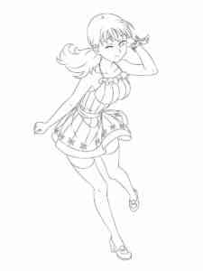 Girl from Seven Deadly Sins coloring page