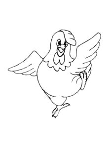 Chicken coloring page