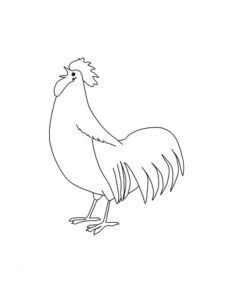 Chicken coloring page