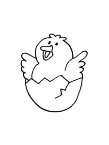 Chicken coloring page