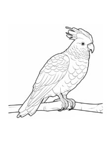 Cockatoo coloring page