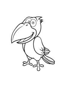 Crow coloring page