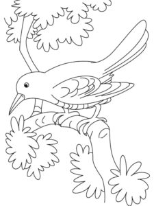 Crow coloring page