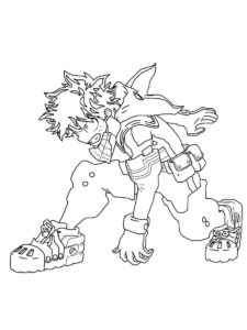 Deku coloring page