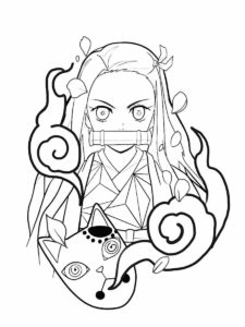 Demon Slayer coloring page