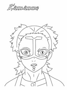 Demon Slayer coloring page