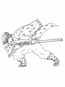 Demon Slayer coloring page