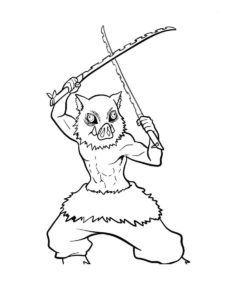 Demon Slayer coloring page