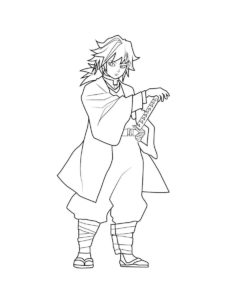 Demon Slayer coloring page