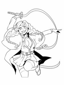 Demon Slayer coloring page