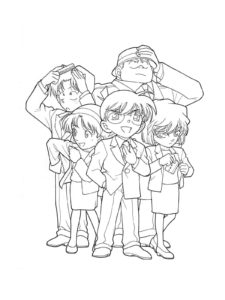 Detective Conan coloring page