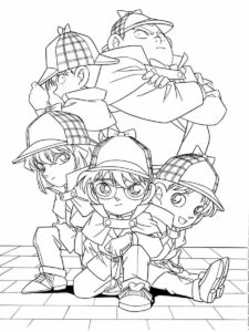 Detective Conan coloring page