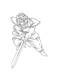 Dragon Ball Z coloring page