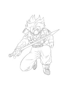 Dragon Ball Z coloring page