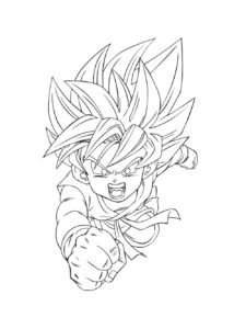 Dragon Ball Z coloring page