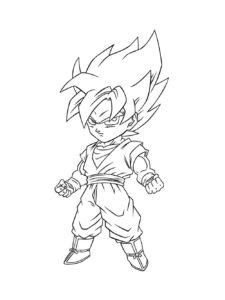 Dragon Ball Z coloring page