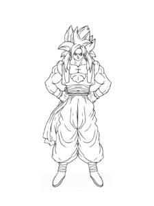 Dragon Ball Z coloring page