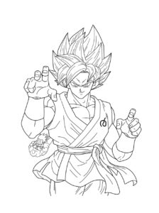 Dragon Ball Z coloring page