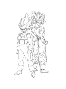 Dragon Ball Z coloring page