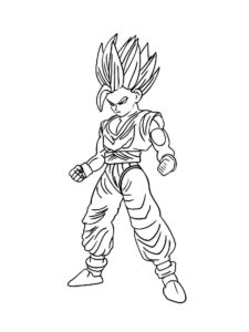 Dragon Ball Z coloring page