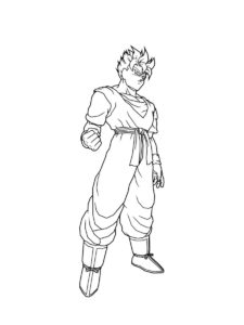 Dragon Ball Z coloring page