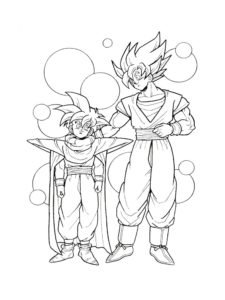 Dragon Ball Z coloring page