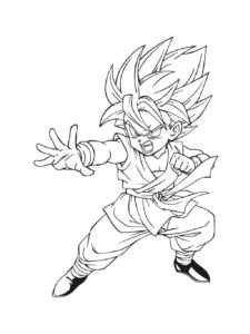 Dragon Ball Z coloring page