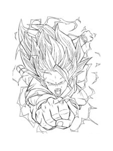 Dragon Ball Z coloring page