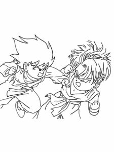 Dragon Ball Z coloring page