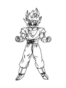 Dragon Ball Z coloring page