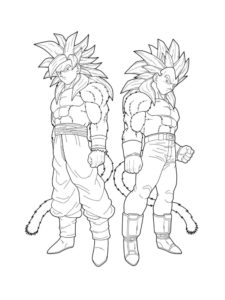 Dragon Ball Z coloring page