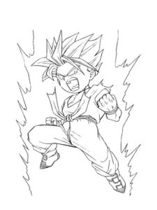 Dragon Ball Z coloring page