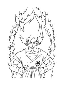 Dragon Ball Z coloring page