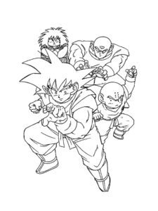 Dragon Ball Z coloring page