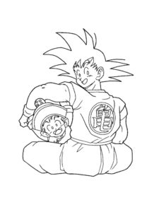 Dragon Ball Z coloring page