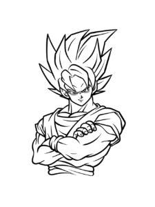 Dragon Ball Z coloring page