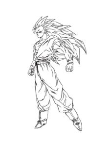 Dragon Ball Z coloring page